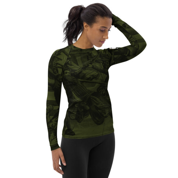 Kunst des Fechtens Women's Rash Guard - Image 4